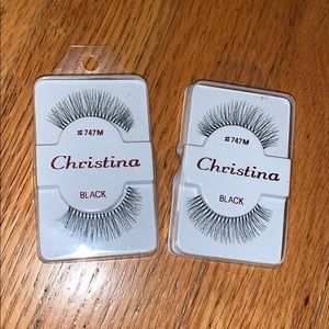 New in Package 2 sets of Christina Lashes #747M
